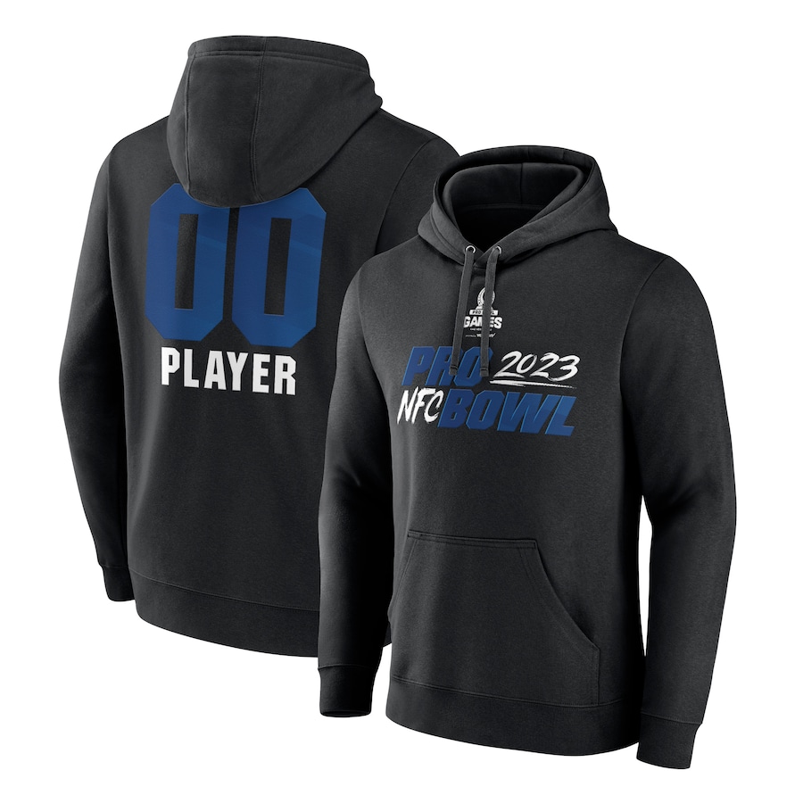 NFC Black 2023 Pro Bowl Pick-A-Player Pullover Hoodie - Man NFC Black 2023 Pro Bowl Pick-A-Player Pullover Hoodie - Man