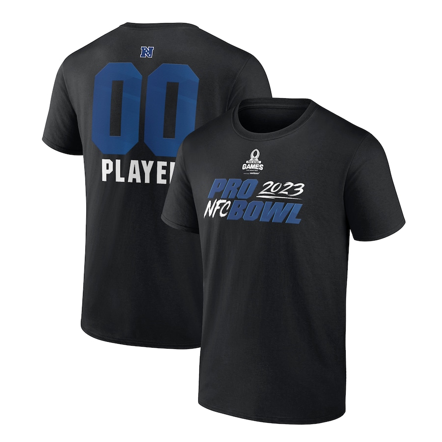 NFC Black 2023 Pro Bowl Pick-A-Player T-Shirt - Man NFC Black 2023 Pro Bowl Pick-A-Player T-Shirt - Man