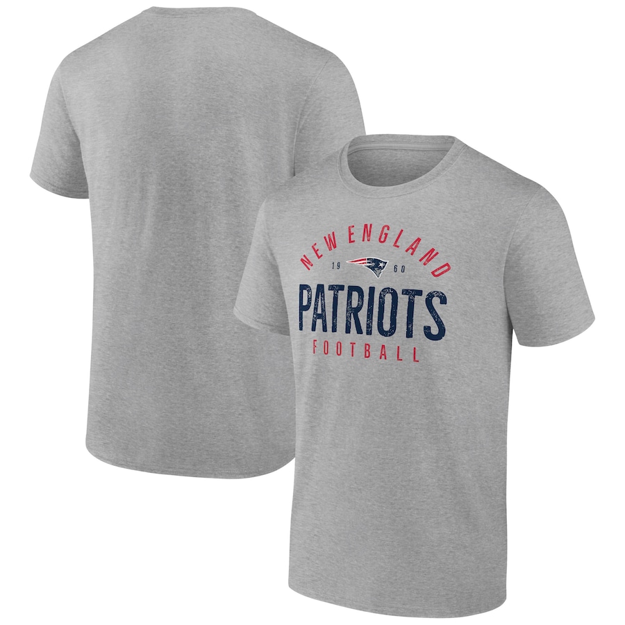 New England Patriots Heather Gray Legacy T-Shirt - Man New England Patriots Heather Gray Legacy T-Shirt - Man
