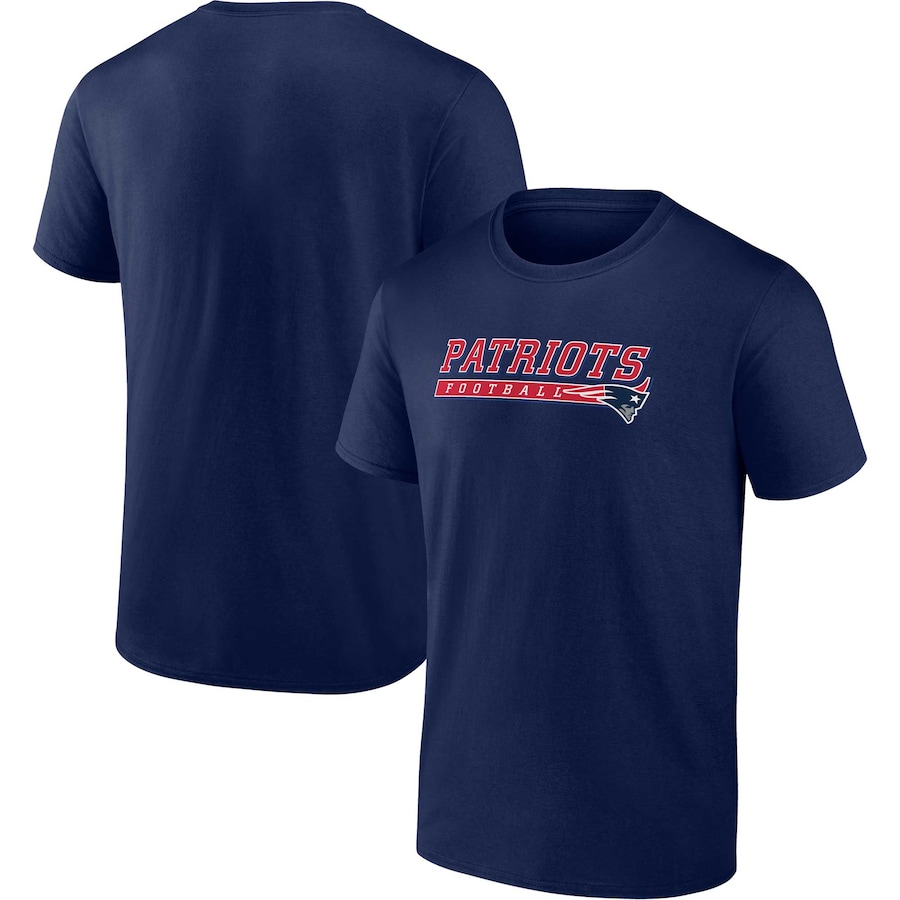 New England Patriots Navy Take The Lead T-Shirt - Man New England Patriots Navy Take The Lead T-Shirt - Man