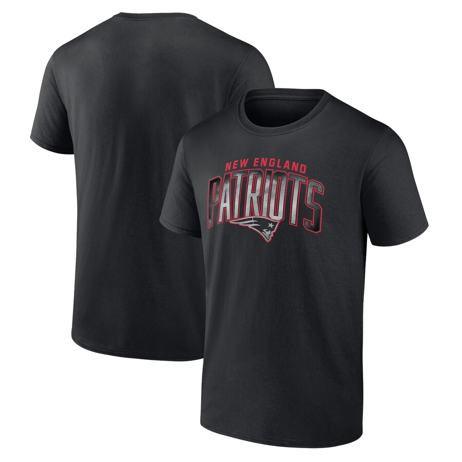 New England Patriots Black Smoke Arch T-Shirt - Man