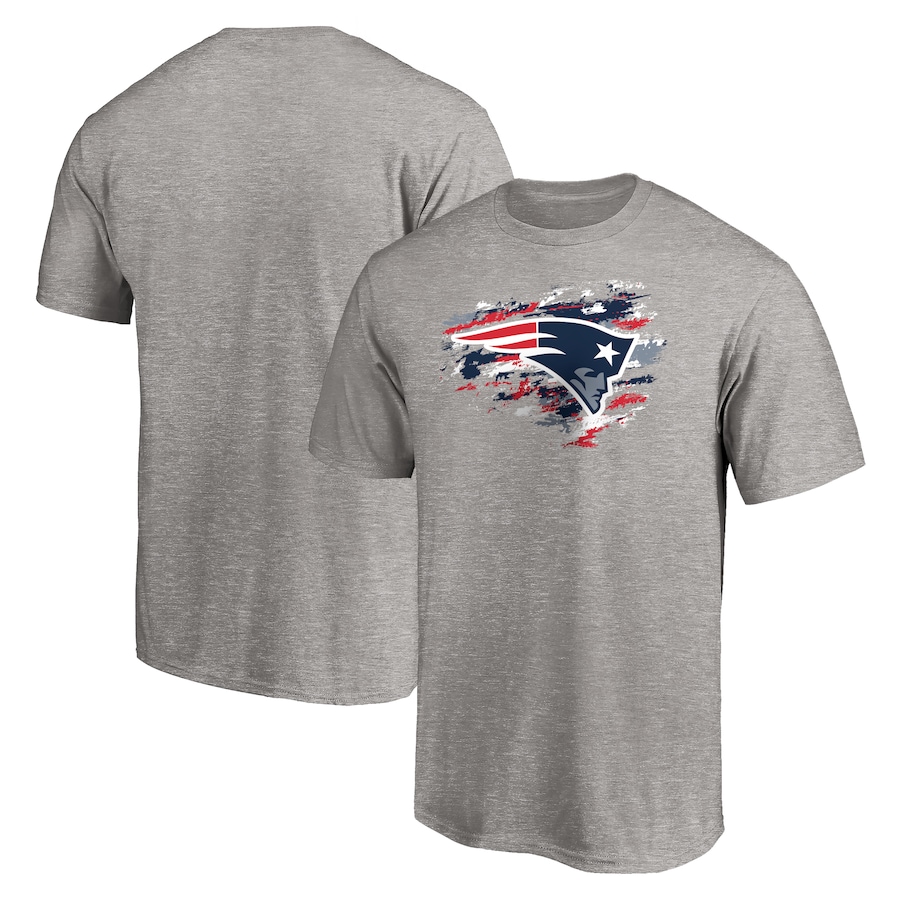 New England Patriots Heather Gray True Color T-Shirt - Man New England Patriots Heather Gray True Color T-Shirt - Man