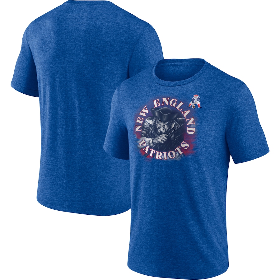New England Patriots Heathered Royal Sporting Chance T-Shirt - Man New England Patriots Heathered Royal Sporting Chance T-Shirt - Man