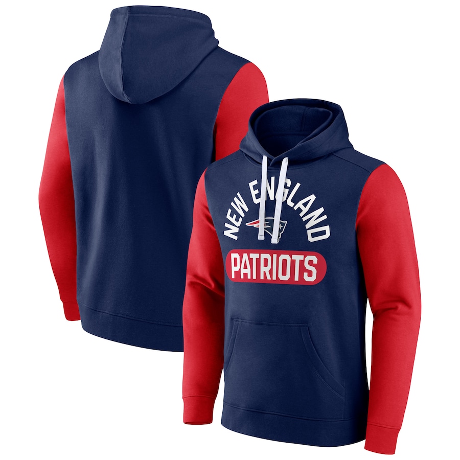 New England Patriots Navy Extra Point Pullover Hoodie - Man New England Patriots Navy Extra Point Pullover Hoodie - Man