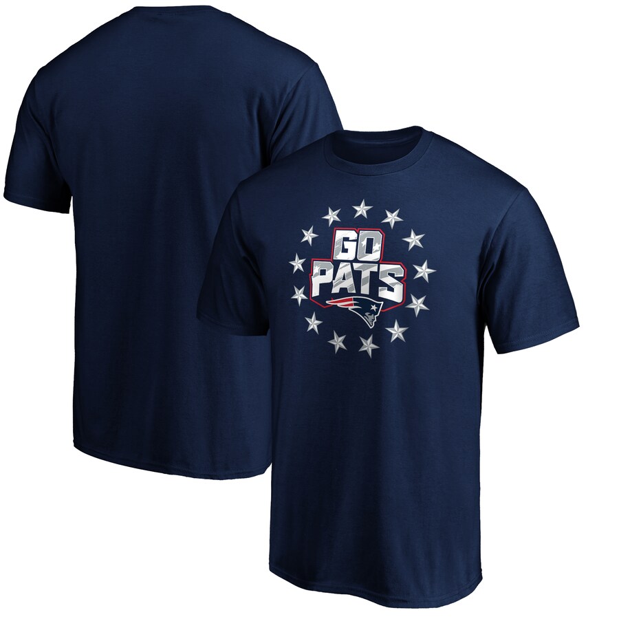 New England Patriots Navy Hometown Collection Go Pats T-Shirt - Man New England Patriots Navy Hometown Collection Go Pats T-Shirt - Man