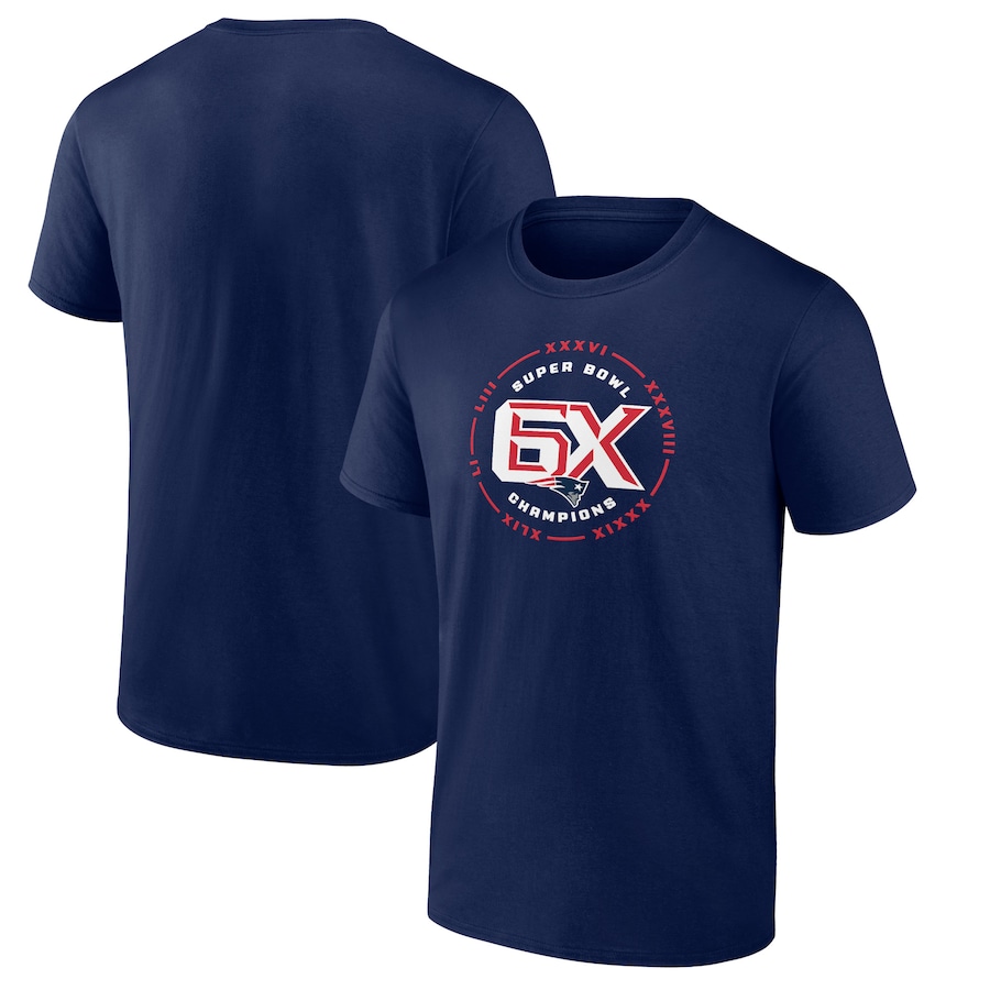 New England Patriots Navy Open Receiver T-Shirt - Man