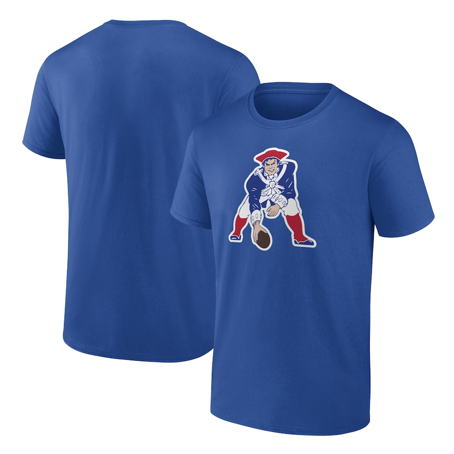 New England Patriots Royal Primary Team Logo T-Shirt - Man New England Patriots Royal Primary Team Logo T-Shirt - Man