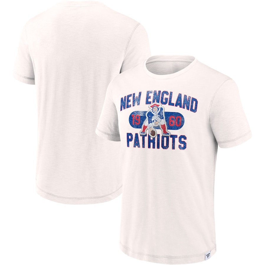 New England Patriots White Team Act Fast T-Shirt - Man New England Patriots White Team Act Fast T-Shirt - Man