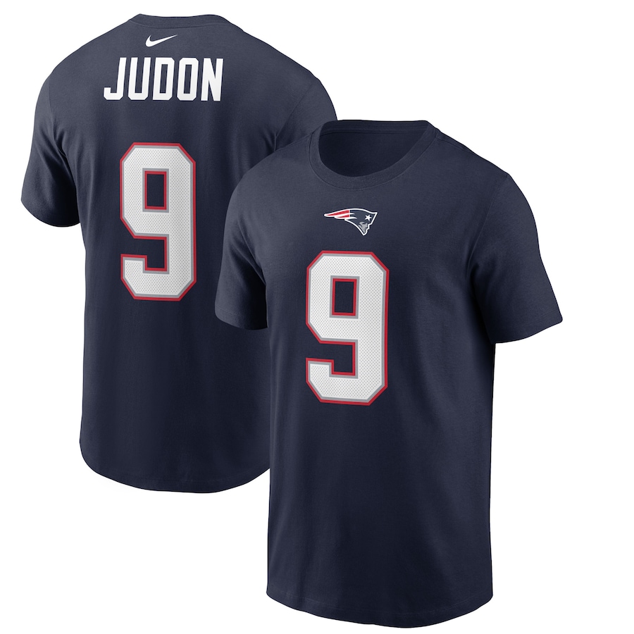 New England Patriots Matthew Judon Football Navy Name & Number T-Shirt - Man New England Patriots Matthew Judon Football Navy Name & Number T-Shirt - Man
