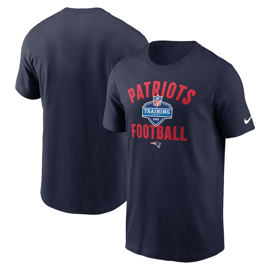New England Patriots Football Navy 2022 Training Camp Athletic T-Shirt - Man