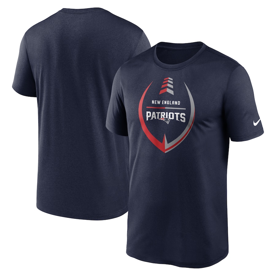 New England Patriots Football Navy Icon Legend Performance T-Shirt - Man