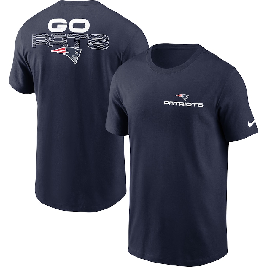 New England Patriots Football Navy Local Phrase T-Shirt - Man New England Patriots Football Navy Local Phrase T-Shirt - Man