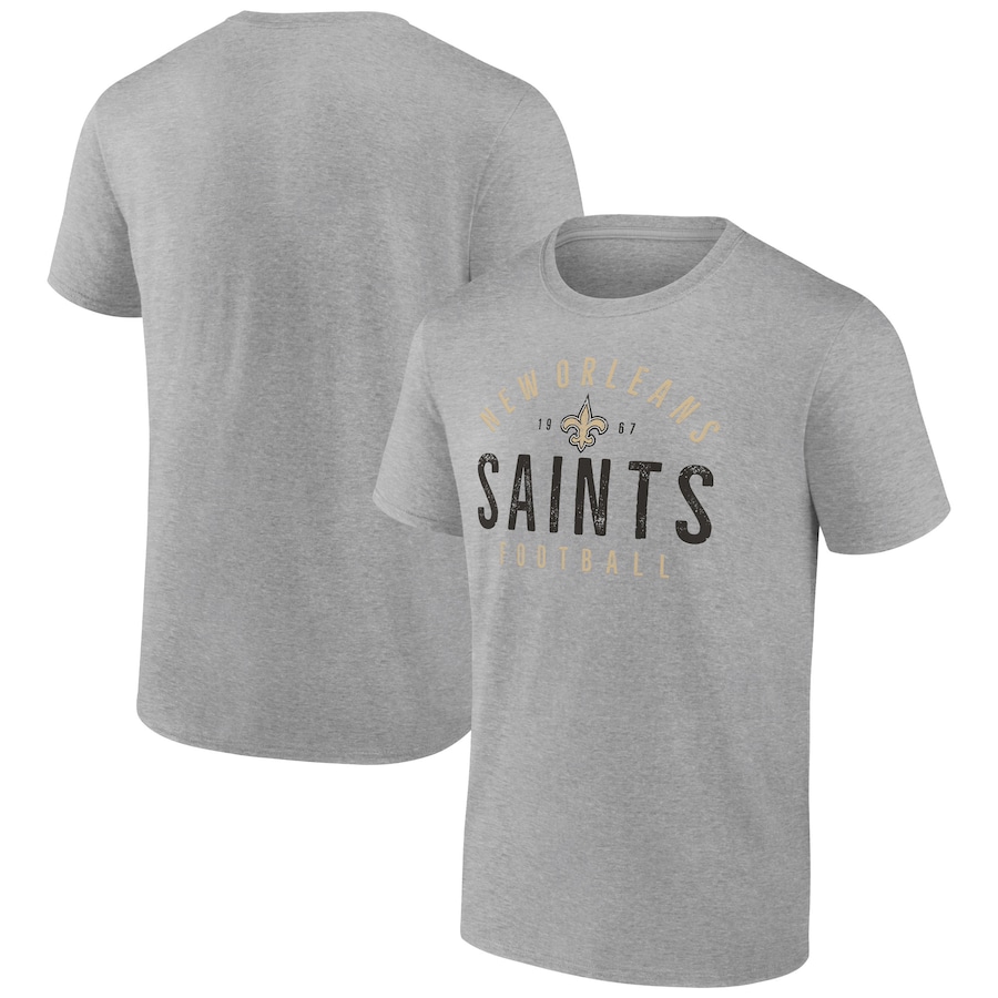 New Orleans Saints Heather Gray Legacy T-Shirt - Man New Orleans Saints Heather Gray Legacy T-Shirt - Man