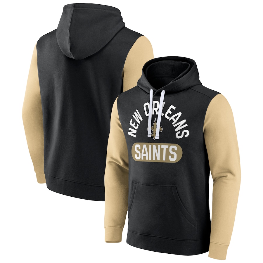 New Orleans Saints Black Extra Point Pullover Hoodie - Man