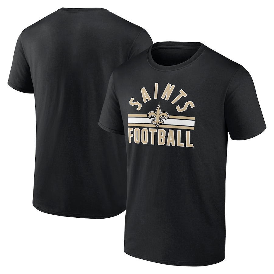 New Orleans Saints Black Standard Arch Stripe T-Shirt - Man New Orleans Saints Black Standard Arch Stripe T-Shirt - Man