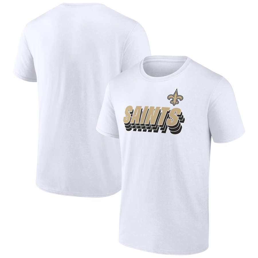 New Orleans Saints White Strike Back T-Shirt - Man New Orleans Saints White Strike Back T-Shirt - Man