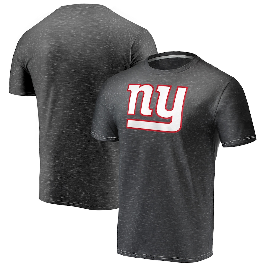New York Giants Charcoal Primary Logo Space Dye T-Shirt - Man