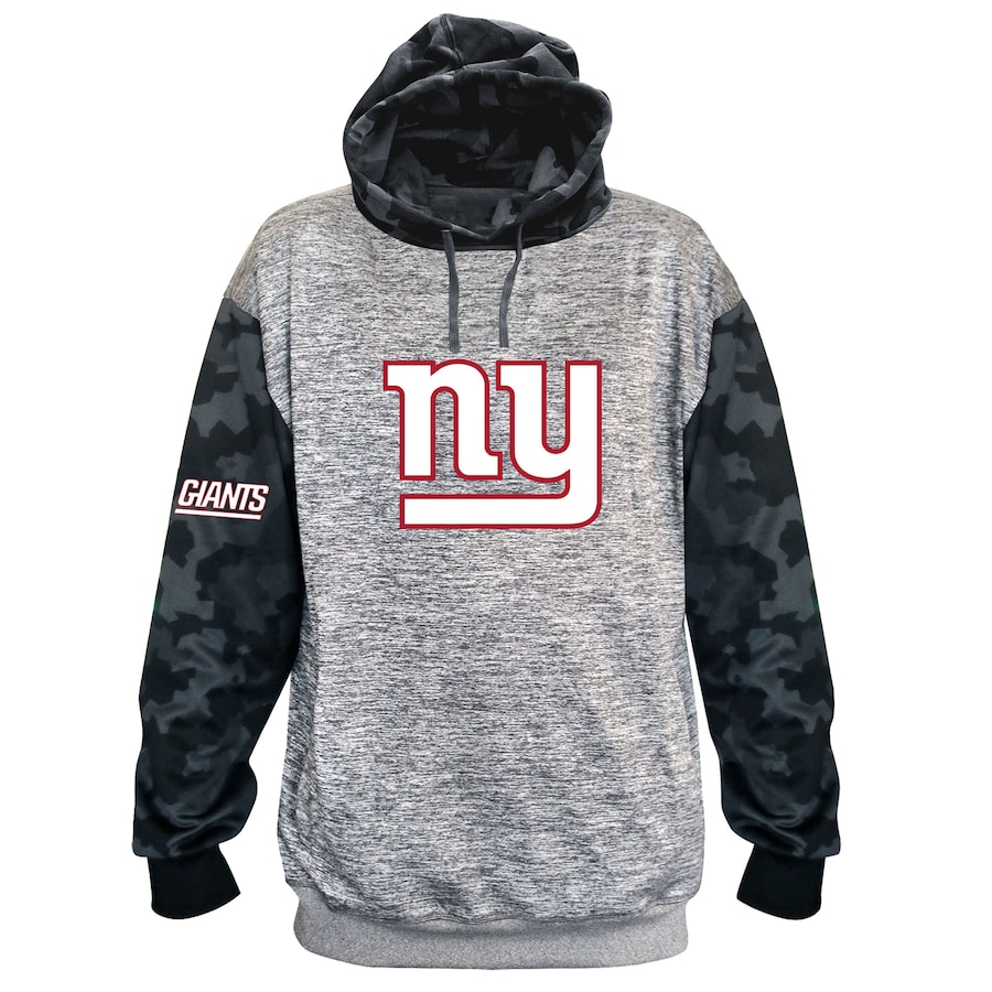New York Giants Heather Charcoal Camo Pullover Hoodie - Man