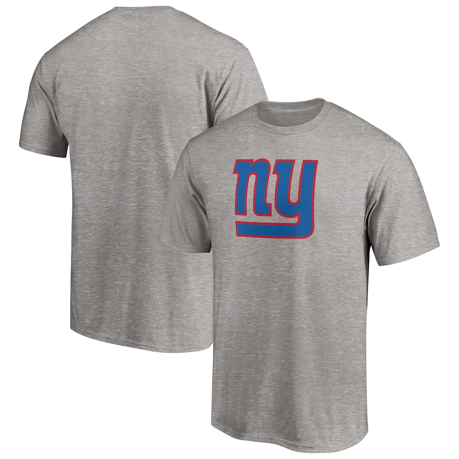New York Giants Heather Gray Team Logo T-Shirt - Man