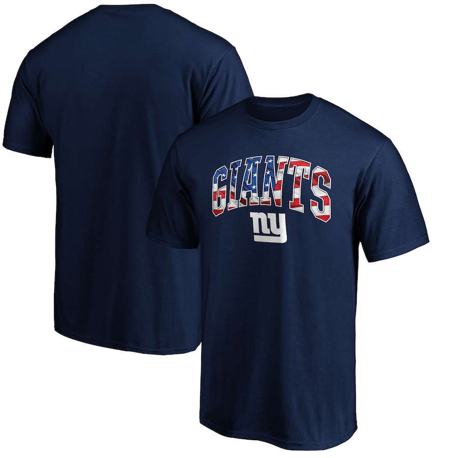 New York Giants Navy Banner Wave T-Shirt - Man New York Giants Navy Banner Wave T-Shirt - Man
