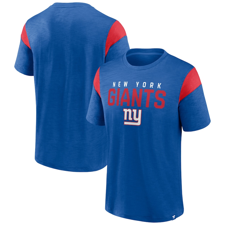 New York Giants Royal Home Stretch Team T-Shirt - Man New York Giants Royal Home Stretch Team T-Shirt - Man