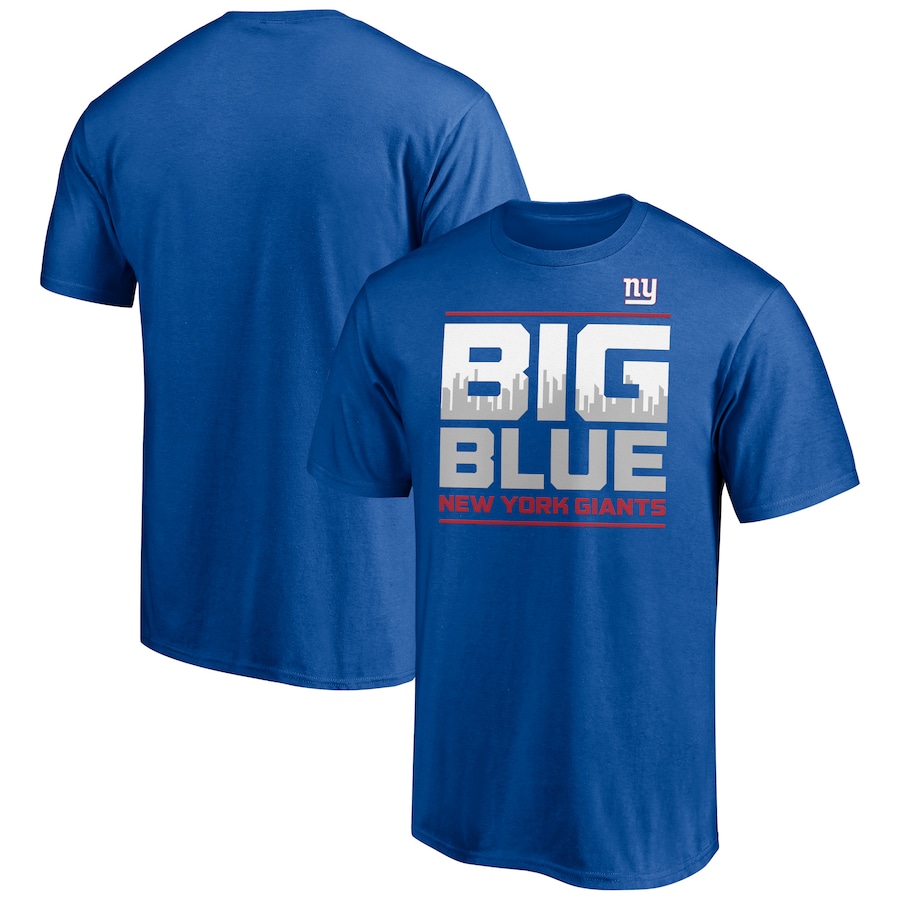 New York Giants Royal Hometown Collection 1st Down T-Shirt - Man New York Giants Royal Hometown Collection 1st Down T-Shirt - Man