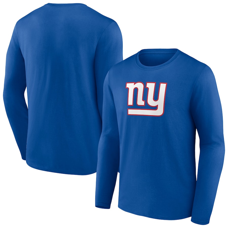 New York Giants Royal Primary Team Logo Long Sleeve T-Shirt - Man