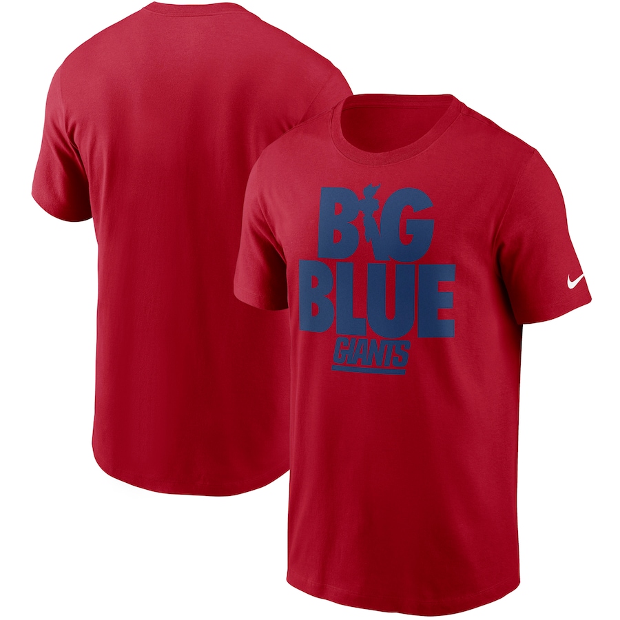 New York Giants Football Red Hometown Collection Big Blue T-Shirt - Man