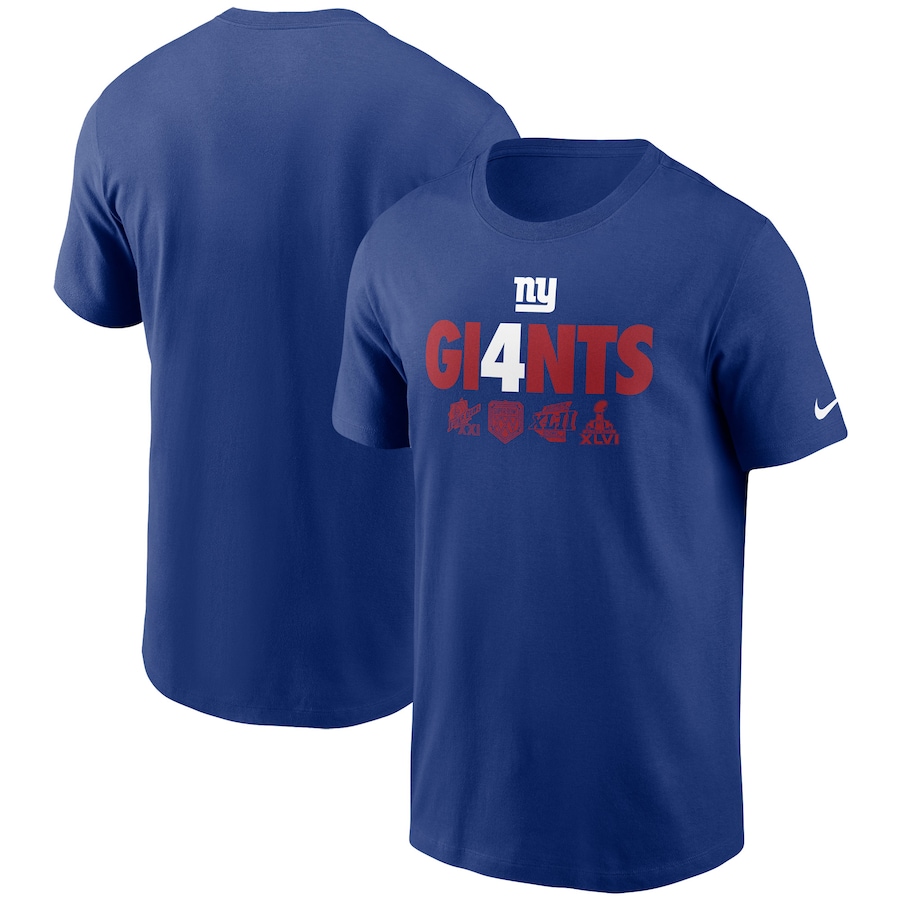 New York Giants Football Royal Hometown Collection Gi4nts T-Shirt - Man New York Giants Football Royal Hometown Collection Gi4nts T-Shirt - Man
