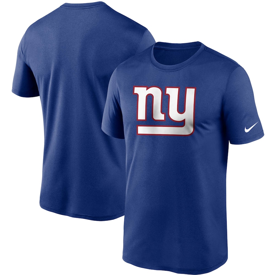 New York Giants Football Royal Logo Essential Legend Performance T-Shirt - Man