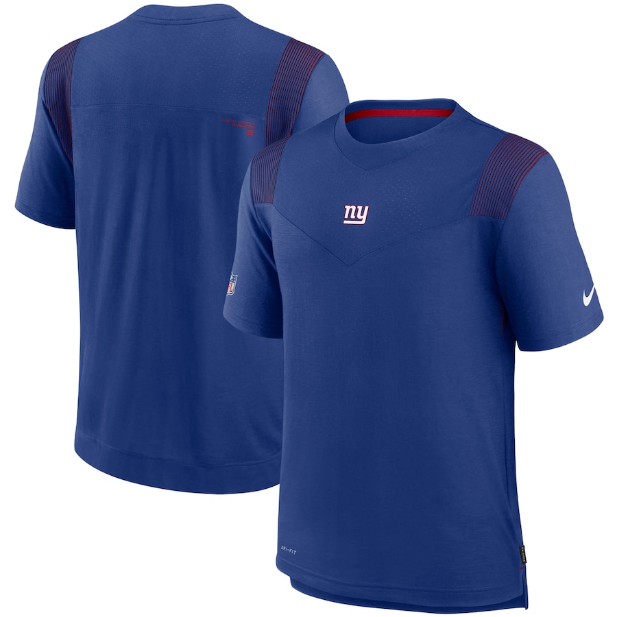 New York Giants Football Royal Sideline Player UV Performance T-Shirt - Man