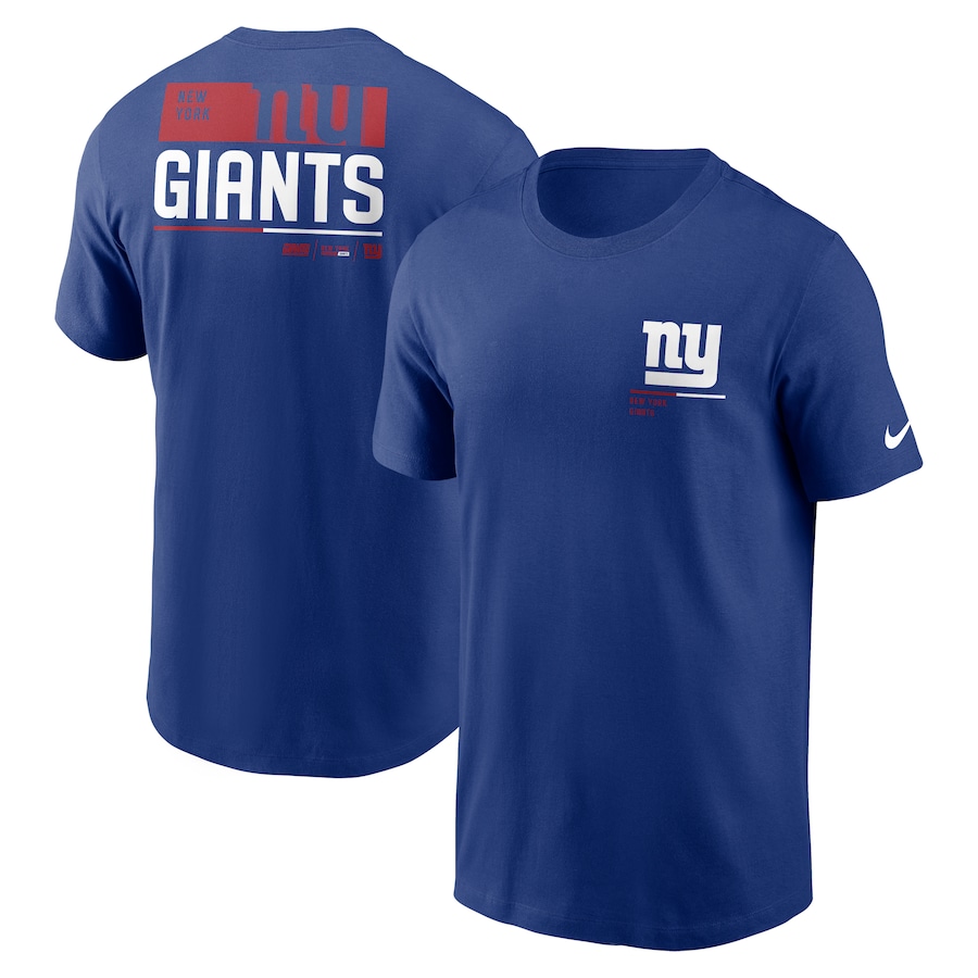 New York Giants Football Royal Team Incline T-Shirt - Man