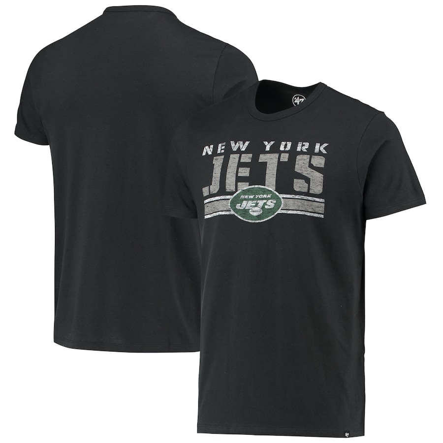 New York Jets '47 Black Team Stripe T-Shirt - Man