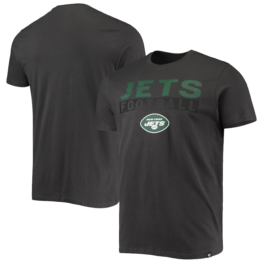 New York Jets '47 Charcoal Dark Ops Super Rival T-Shirt - Man