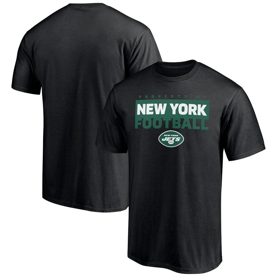 New York Jets Black Gain Ground T-Shirt - Man