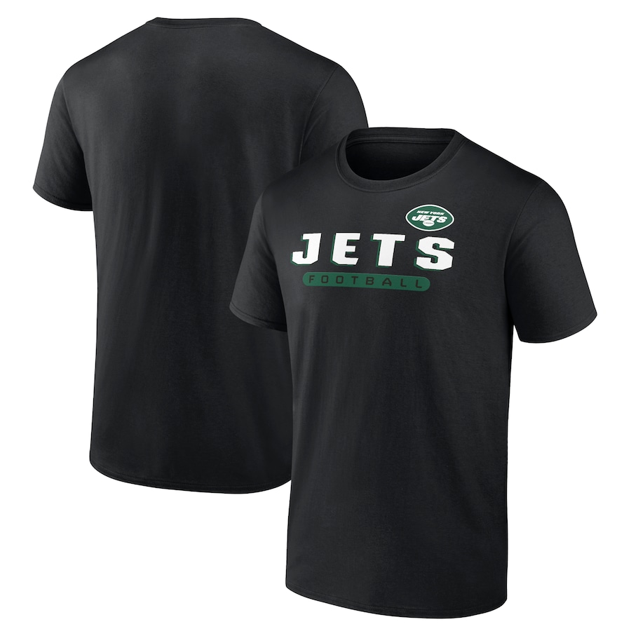 New York Jets Black Spirit T-Shirt - Man