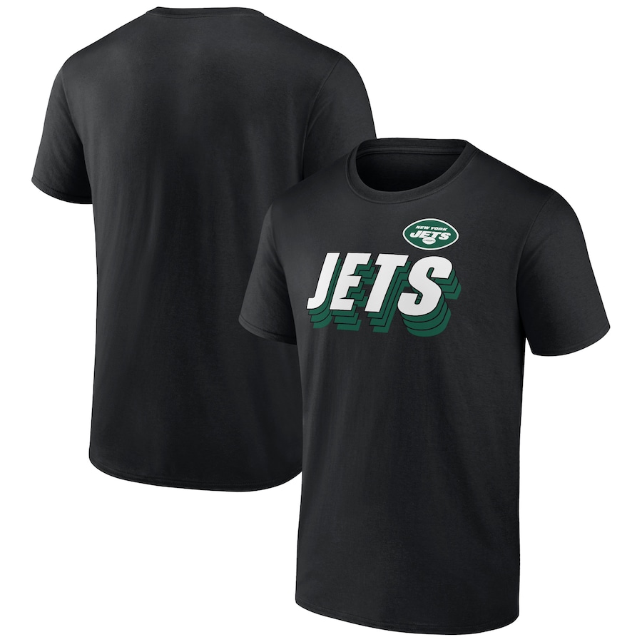 New York Jets Black Strike Back T-Shirt - Man