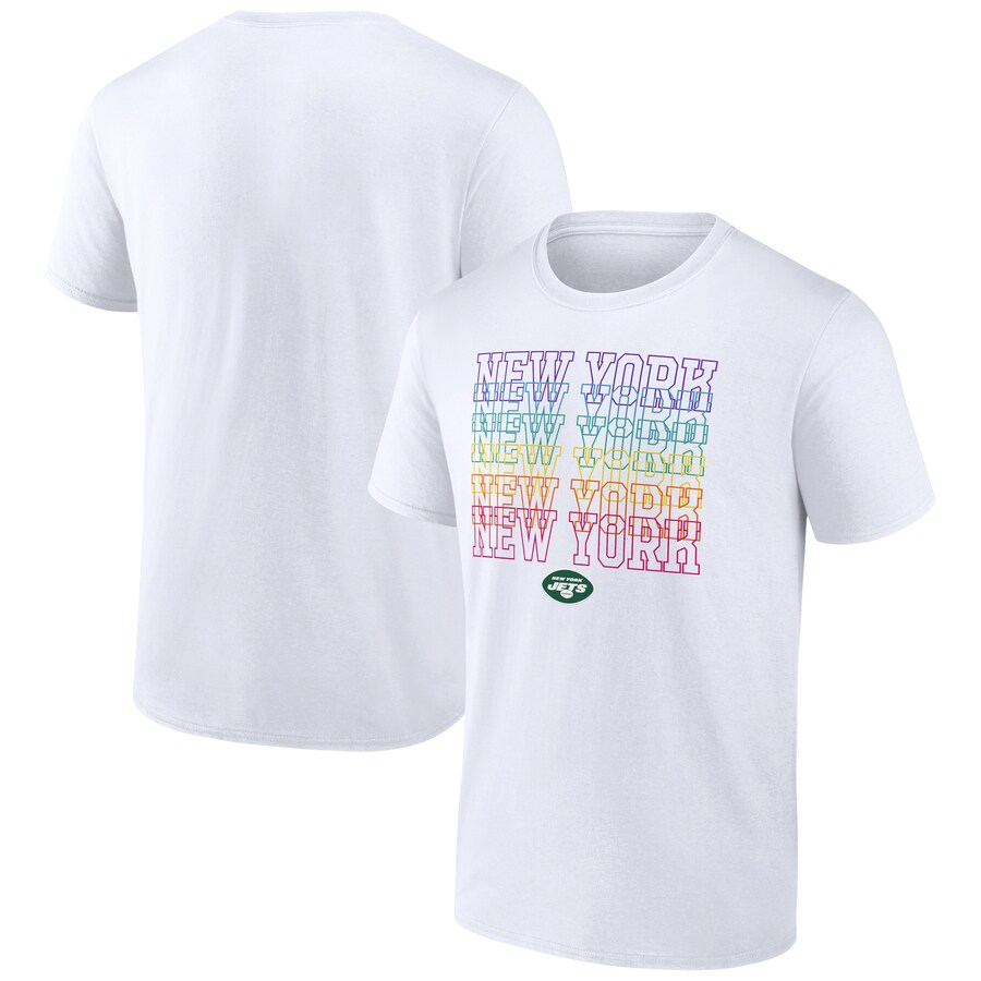 New York Jets White City Pride T-Shirt - Man