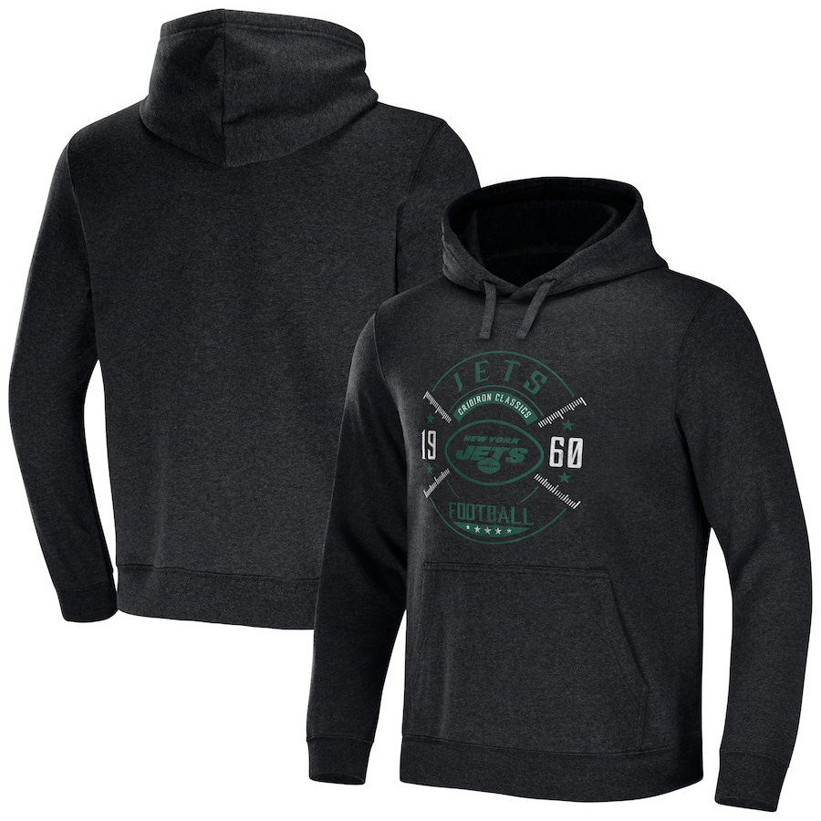 New York Jets NFL x Darius Rucker Collection by USASportsStoreHeather Charcoal Radar Pullover Hoodie - Man New York Jets NFL x Darius Rucker Collection by USASportsStoreHeather Charcoal Radar Pullover Hoodie - Man