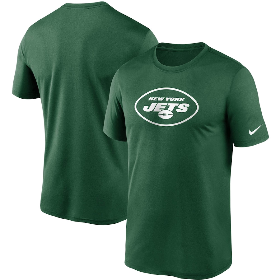 New York Jets Football Green Logo Essential Legend Performance T-Shirt - Man New York Jets Football Green Logo Essential Legend Performance T-Shirt - Man