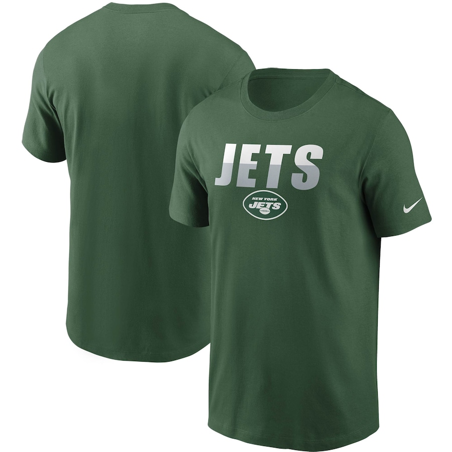 New York Jets Football Green Split T-Shirt - Man