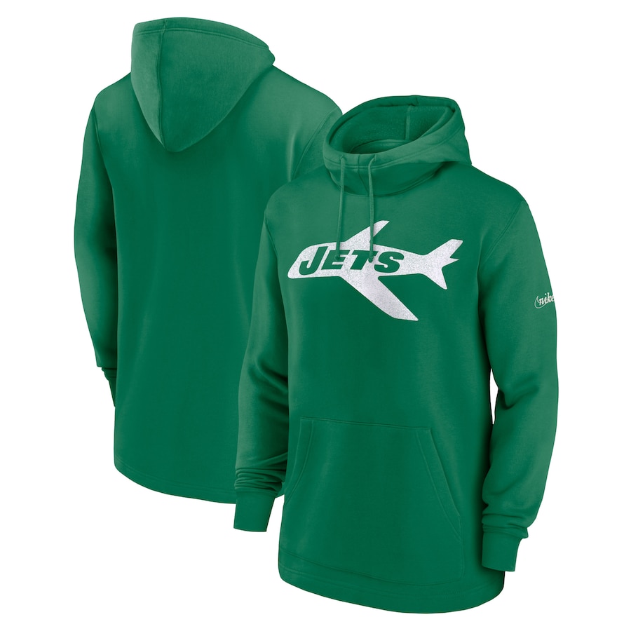 New York Jets Football Kelly Green Classic Pullover Hoodie - Man New York Jets Football Kelly Green Classic Pullover Hoodie - Man