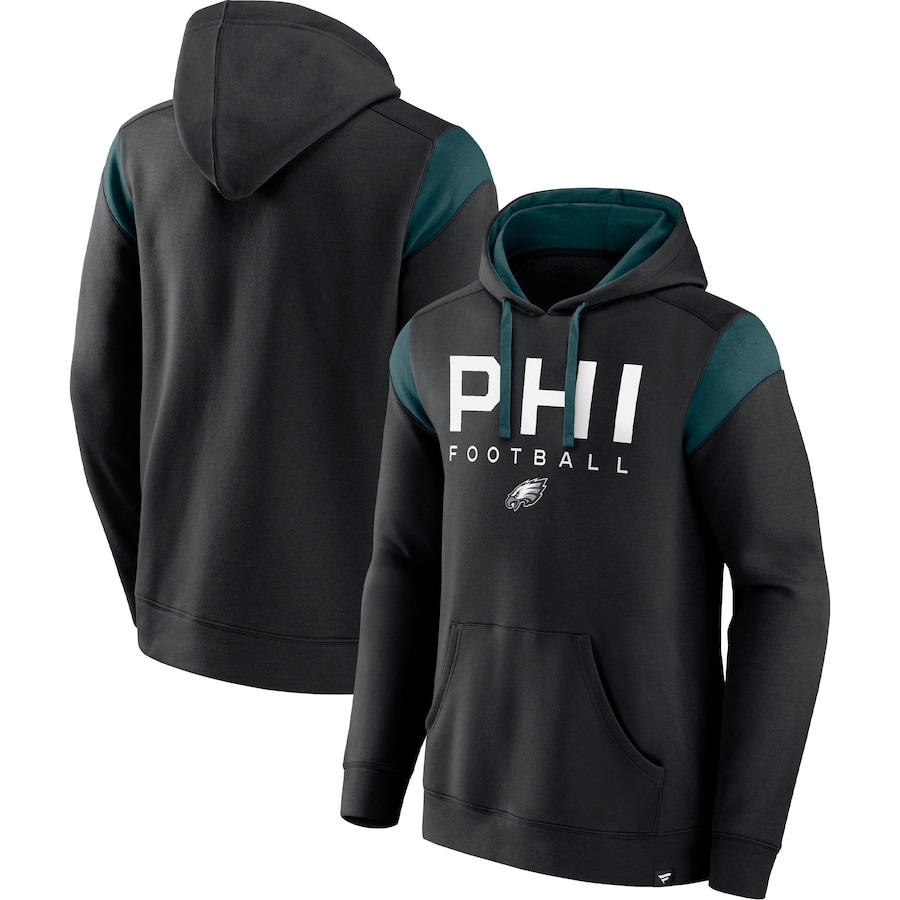 Philadelphia Eagles Black Call The Shot Pullover Hoodie - Man