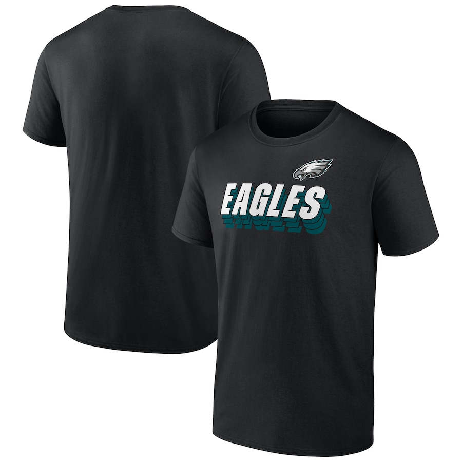Philadelphia Eagles Black Strike Back T-Shirt - Man Philadelphia Eagles Black Strike Back T-Shirt - Man