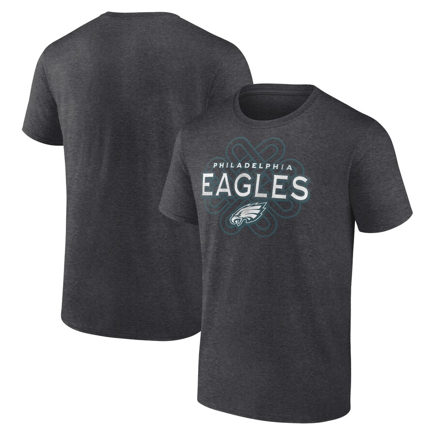Philadelphia Eagles Charcoal Celtic Knot T-Shirt - Man