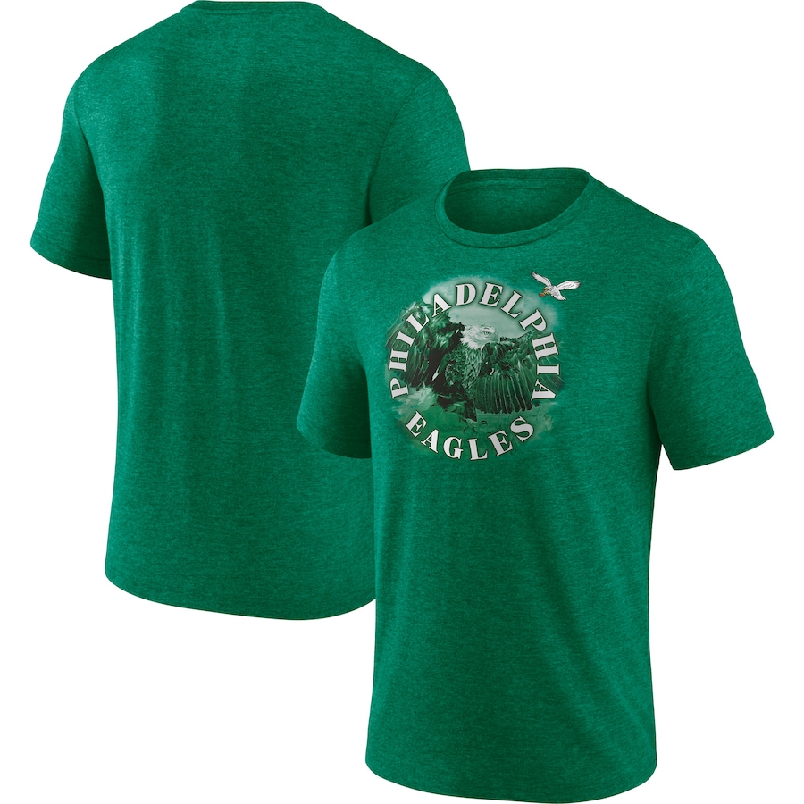 Philadelphia Eagles Heathered Kelly Green Sporting Chance T-Shirt - Man