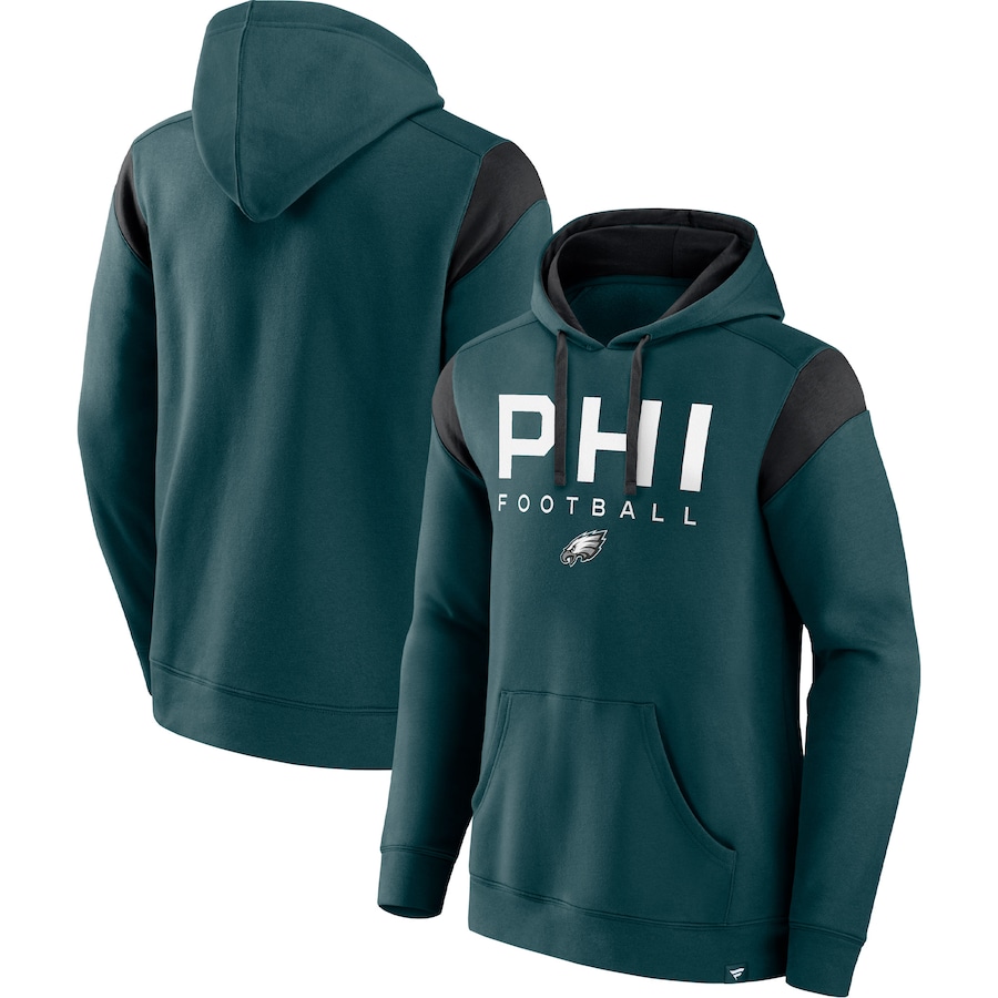 Philadelphia Eagles Midnight Green Call The Shot Pullover Hoodie - Man