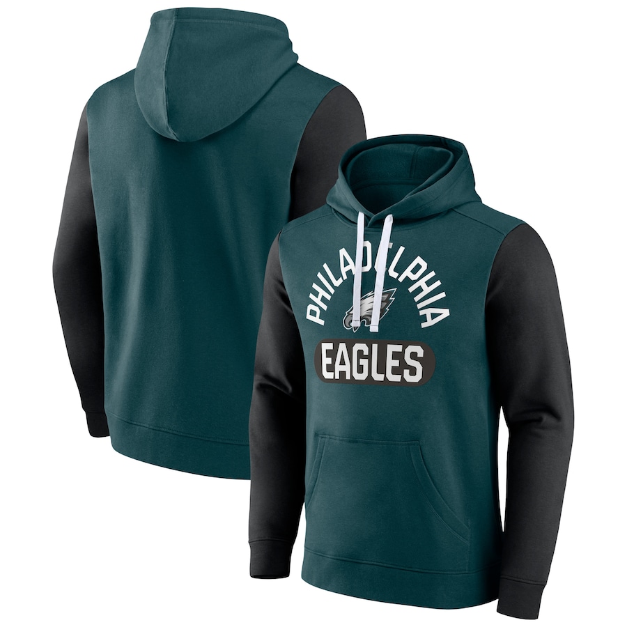 Philadelphia Eagles Midnight Green Extra Point Pullover Hoodie - Man