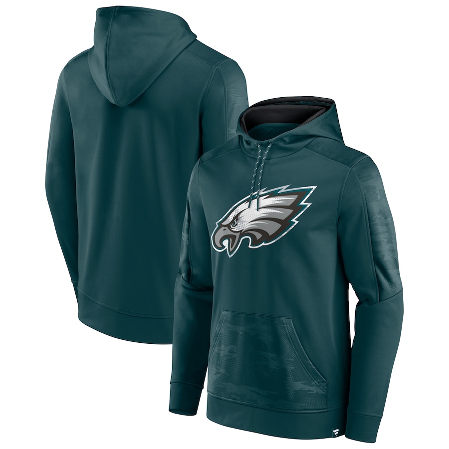Philadelphia Eagles Midnight Green On The Ball Pullover Hoodie - Man