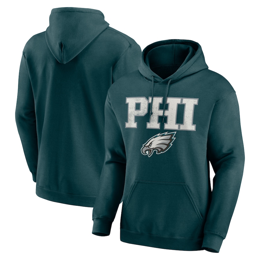 Philadelphia Eagles Midnight Green Scoreboard Pullover Hoodie - Man